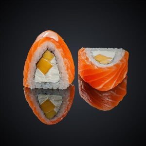 Сливочный лосось с манго